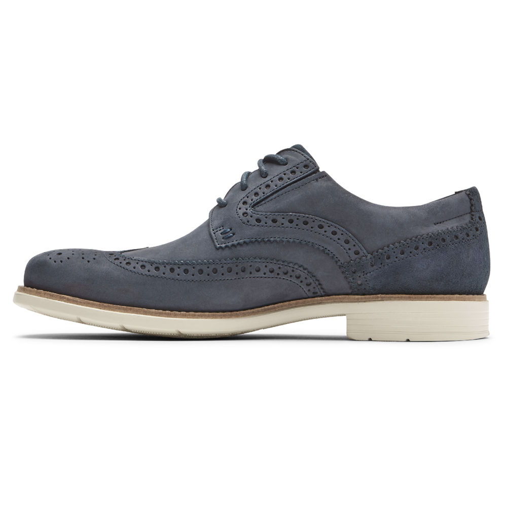 Rockport Snøre Sko Herre Blå - Total Motion Hendrik Wingtip - KOXL17052